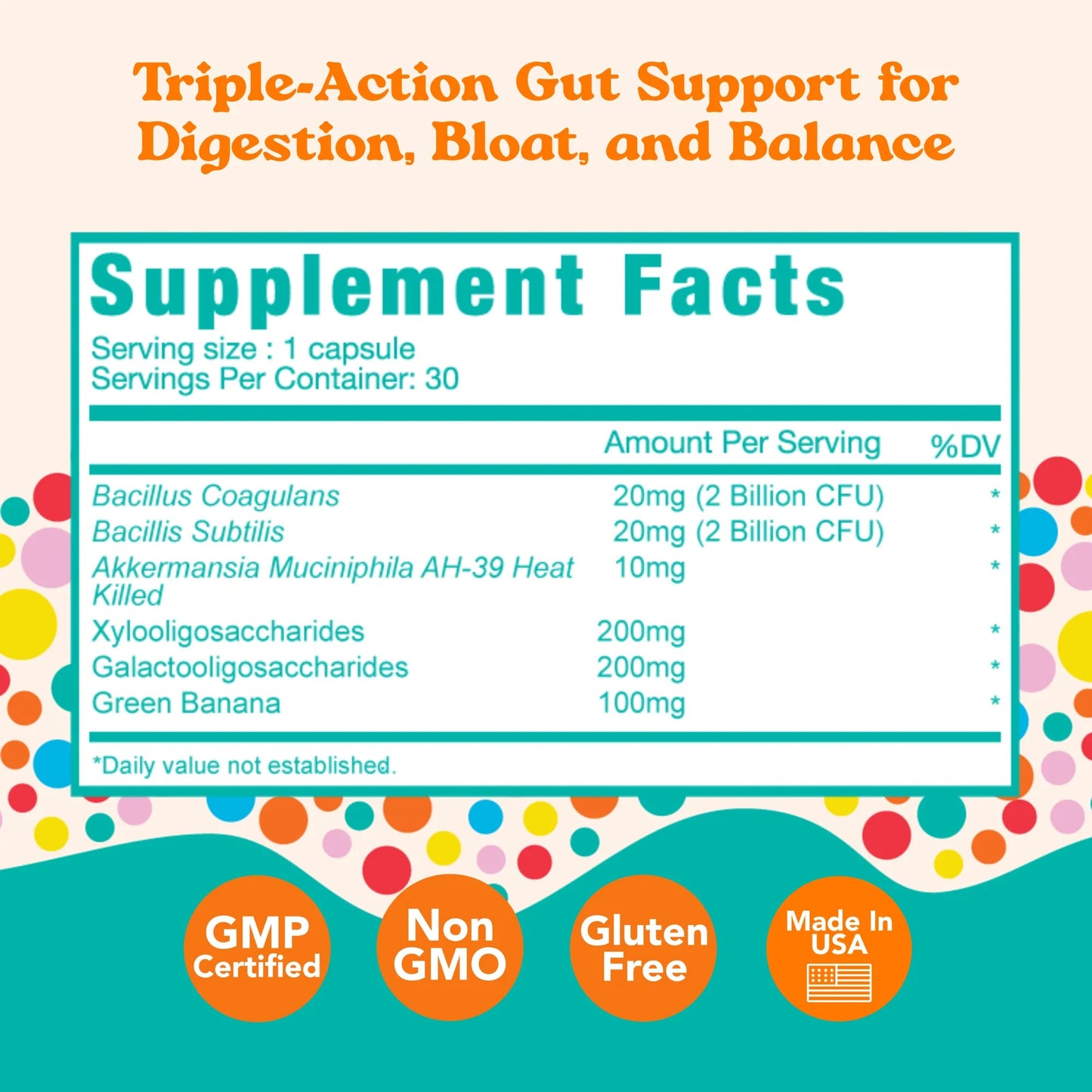 Advanced Daily TrioBiotic: Complete Pre + Pro + Postbiotic Support